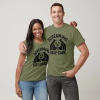 Screaming Is Self Care Opossum T-Shirt