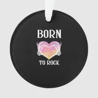 Skeleton Hands Heart Graphic Minimal Style Ornament