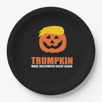 Halloween Trumpkin V2 Paper Plates
