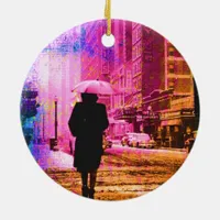 Colorful Vintage Kansas City Ceramic Ornament