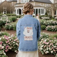 Haunt Libraries Funny Bookish Halloween Art       Denim Jacket