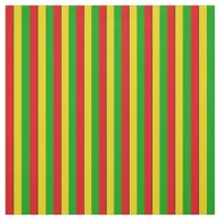 Rasta Flag Colored Reggae Stripes Fabric