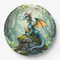 Dragon Themed Boy's Birthday Party Paper Plates