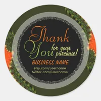 Fractal Planet Business Thank You Sticker