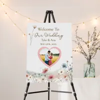 Welcome to our Wedding | Wildflowers Photo Foam Board