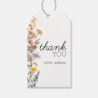 Lavender Yellow Wildflowers Elegant Baby Shower  Gift Tags