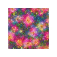 Floral Explosion Abstract Wood Wall Art