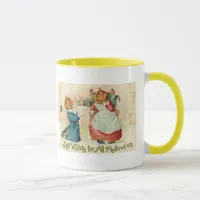 Vintage Halloween Jack o'Lantern Couple Mug