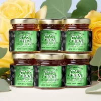 Elegant 55th Emerald Wedding Anniversary Honey Jar Favors