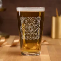 Celtic Knotwork Mandala  Pint Glass