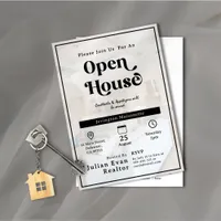 Property Photo Background Typography Open House Invitation