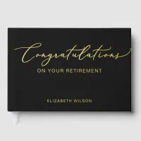 Retirement Party, Happy Retirement Leaving Party  Foil Guest Book