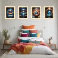 Celestial Cosmos into Wall Art Sets