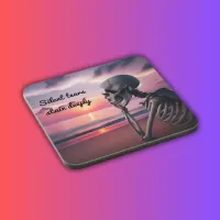 Silent tears stain deeply | beverage coaster