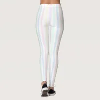 Pastel Candy Stripe Rainbow Leggings