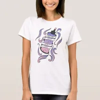 Unicorn Hair Don't Care Pink Cartoon Dye Bottle T-Shirt