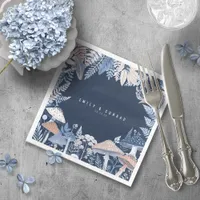 Wild & Whimsical Border Wedding ID1110 Paper Dinner Napkins