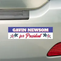 Gavin Newsom for President Political Car Magnet