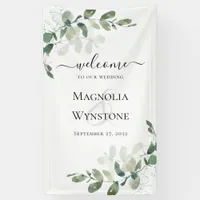 Wedding Eucalyptus Greenery Welcome Banner