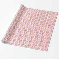 Pink Cupcakes  Birthday Gift Wrap