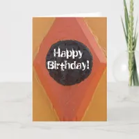 Orange Building Detail, Happy Birthday! Card