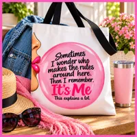 Personalized Funny Pink Bubble Gum Quote Retro Tote Bag