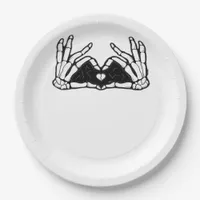 Skeleton Hands The Of A Heart Abstract Form Paper Plates