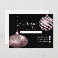 Christmas Wedding RSVP Card