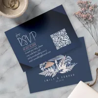 Wild & Whimsical Wedding QR Code ID1110 RSVP Card