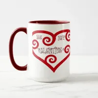 Be My Valentine Heart Mug