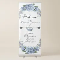 Forget-Me-Not Flowers Watercolor Elegant   Retractable Banner