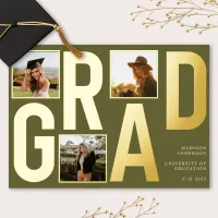 Olive Grad | Modern Photo Typography Announcement