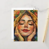 Tacos on my Mind Woman Postcard
