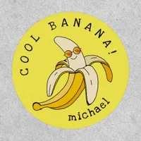 Cool Banana Character in Sunglasses Patch