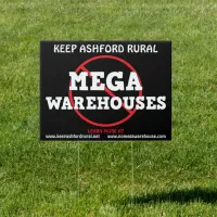 Keep Ashford Rural | No to Mega Warehouses Sign