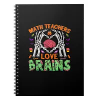 Math Brain Heart Skeleton Hand Zombie Halloween Notebook