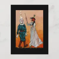 Vintage Tin Woodman Image of Scarecrow Postcard