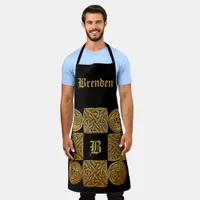 Personalized Celtic Knotwork Cross  Apron