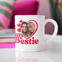 I Love My Bestie Photo Custom Coffee Mug