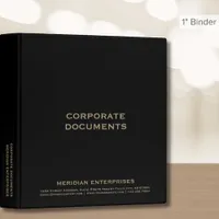 Simple Black Business 3 Ring Binder