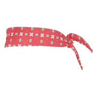 Christmas Holiday Charm Pattern 02 -  Tie Headband