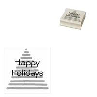 Rubber Stamp - Graphic Tree with Text