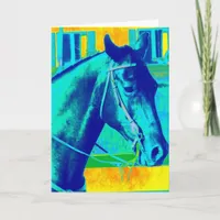 Colorful Western Horse All Occasions  Card