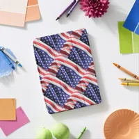 American Flag in the Wind Waving Banner iPad Air Cover