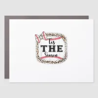 Cute Baseball Tis The Season Mom Sister Toddler Gi Car Magnet