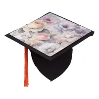 Elegant Rose Blossoms Graduation Cap Topper