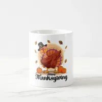 Happy Thanksgiving Typography Coffee Mug