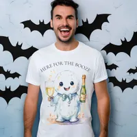 Halloween Here for the Booze Ghost Groomsmen Men T-Shirt