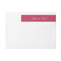 Cherry Magenta Wraparound Return Address Label