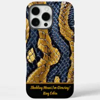 Unique patterns of a vibrant poisonous snakeskin iPhone 16 pro max case